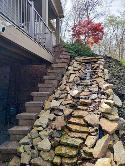 Waterfall Hardscaping